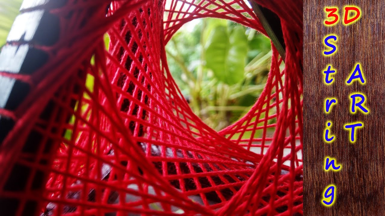 3d String Art Pyramid How To Make 3d String Art Diy String Art Step