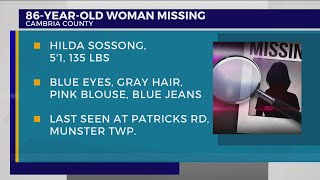 Troopers search for missing 86-year-old in Cambria County