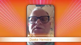 TV Oranje app videoboodschap - Doeke Hemstra