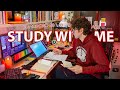 STUDY WITH ME LIVE | 9 HOURS | Chill Work With Me, Harvard Alumnus, Rain Sounds, Pomodoro Timer ✨