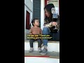 cute toddler begs mom for chocolate