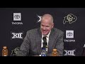 colorado men s basketball postgame press conference