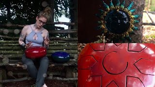 ASMR Demonstrating A Hand Made Pan Drum