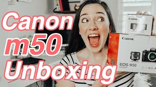 THE BEST CAMERA FOR BEGINNER YOUTUBERS, Canon M50 Unboxing and Review