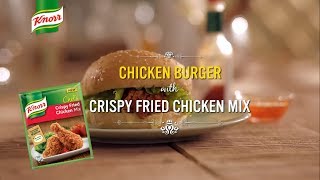 Chicken Burger with Knorr Crispy Fried Chicken Mix | Knorr Bangladesh