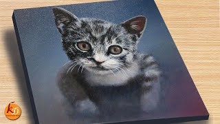 Cat Acrylic Painting | Episode #165