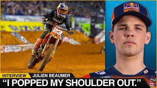 “I popped my shoulder out.” | Julien Beaumer on Arlington Supercross