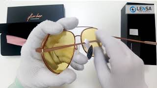 Unboxing ochelari de soare unisex Hawkers BEV06 GOLD YELLOW BLUEJAY – LENSA.RO