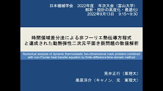 日本機械学会年次大会2022 09 富山 荒井