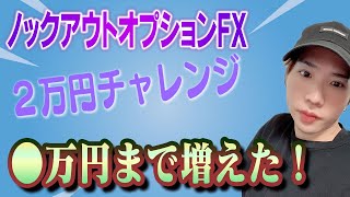 【ノックアウトオプション】2万円を1週間で7万円まで増やした