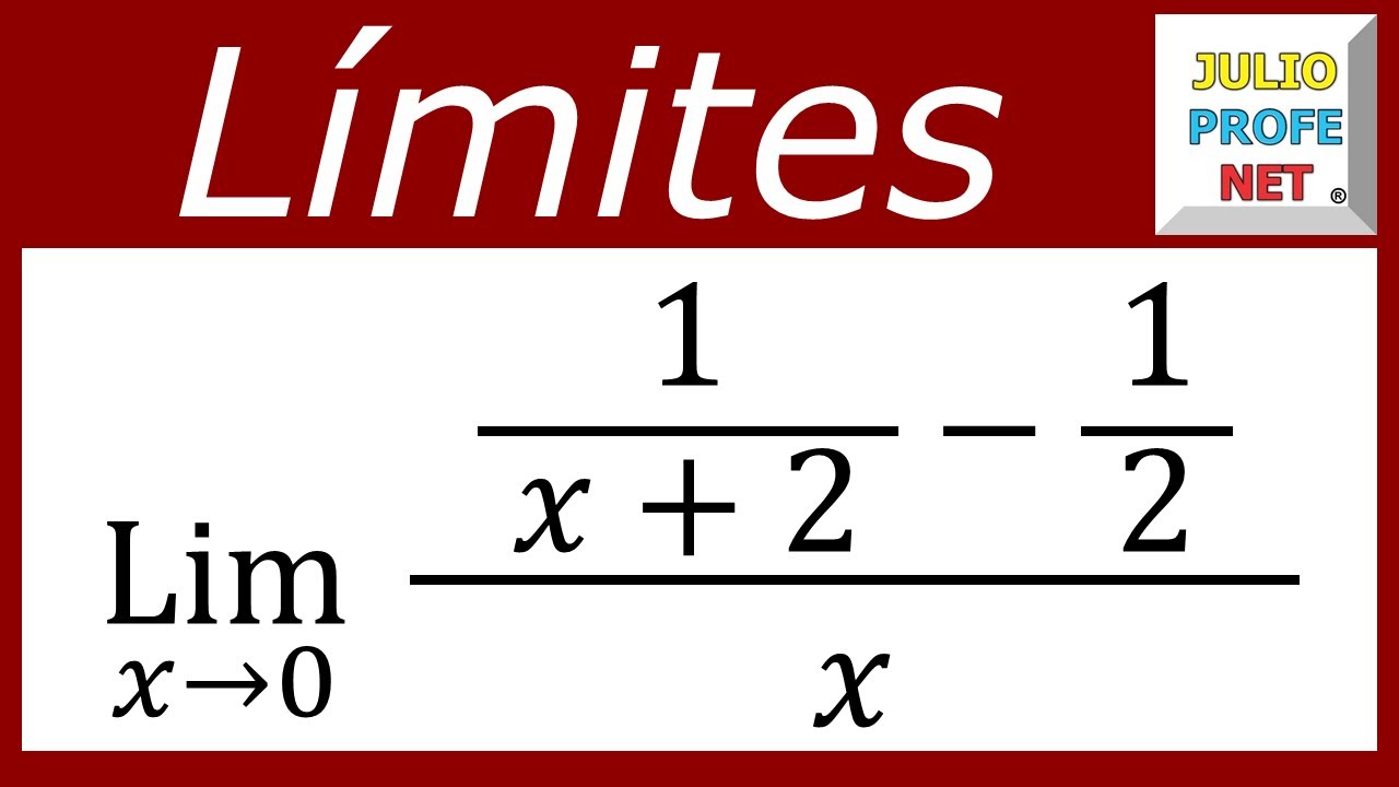 LÍMITES ALGEBRAICOS - Ejercicio 1 - YouTube