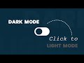 Light Dark Mode Toggle Button | Custom Checkbox
