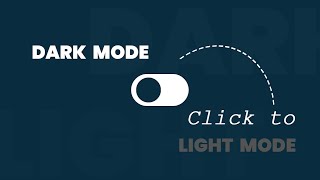 Light Dark Mode Toggle Button | Custom Checkbox