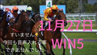 【WIN5】2022年11月27日予想❗️❗️京都2歳S◎ヴェルテンヴェルク3着❗️自分でもびっくり‼️笑