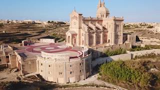 Ta Pinu Church , Gharb Gozo . Dji Mavic pro 4k