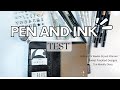 Pen and Ink Test | Hobonichi Weeks-Style | The Weekly Diary | Sweet Freckled Designs