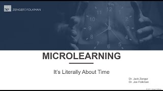 Webinar: MICROLEARNING—It's Literally About Time!