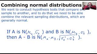 Combining normal distributions