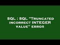 SQL : SQL 