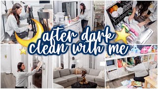 *RELAXING* AFTER DARK CLEAN WITH ME | NIGHT TIME CLEANING MOTIVATION | MORE WITH MORROWS