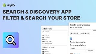 Shopify Search & Discovery App - Set Up Filters, Search, Product Recommendations & More