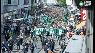 Werder Bremen-Fan-Wahnsinn - so lief die grün-weiße Party vor dem Spiel gegen den 1. FC Köln!
