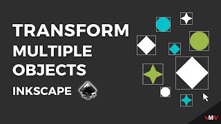 How to transform multiple objects separately in Inkscape | Inkscape Short Tutorials