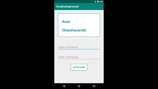 Android Working with Observable Data Objects using DataBinding