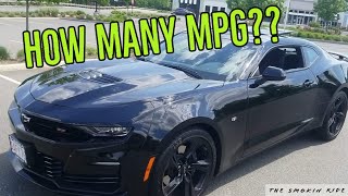 Gas Mileage on The 2020 Chevy Camaro SS #chevy #camaro