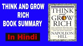 THINK AND GROW RICH by Napoleon Hill (hindi) - ANIMATED BOOK SUMMARY