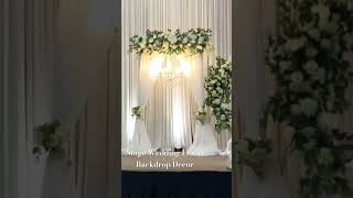 Unique Stage Wedding Floral Backdrop Decor