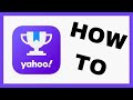 How To Use Yahoo! Fantasy Tutorial