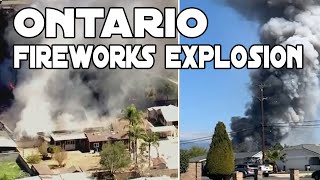 Ontario, Explosion caused by a large amount of fireworks