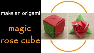 Make An Origami Magic Rose Cube (Valerie Vann) | Action Origami