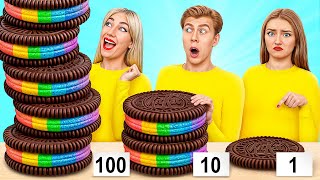 100 Layers of Food Challenge | Funny Food Recipes by Multi DO Joy