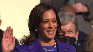Kamala Harris takes oath of office to become first female vice president in U.S. history