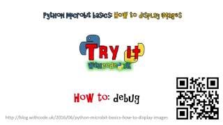 Python micro:bit basics: displaying images