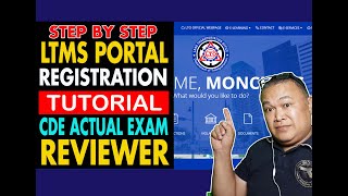 LTMS PORTAL REGISTRATION TUTORIAL|CDE VALIDATION EXAM ACTUAL REVIEWER AND TUTORIAL |Edashirph