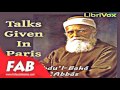 talks by abdul baha given in paris full audiobook by abdu’l bahá ‘abbÁs by modern