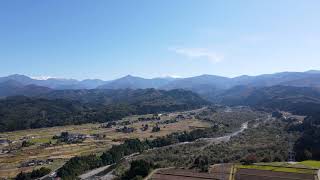 富山・深秋の常願寺川と立山連峰　FHD：DJI Mavic Air2