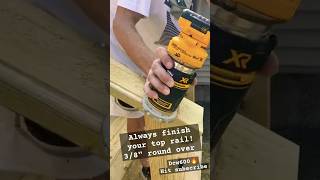 DeWalt dcw600 XR in use review: 3/8th round over #carpentry #tools