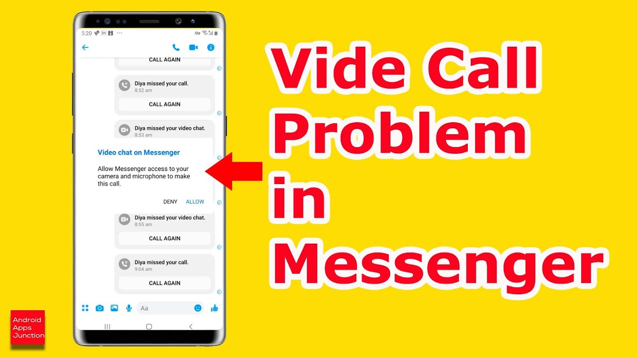 How To Fix Video Call Problem In Facebook Messenger | No Access To ...