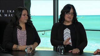 Annette Sykes & Tina Ngata discussing Colonial250/Tuia250 sham