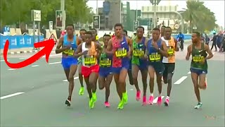 INSANE!! 12 Marathon Champions Sprint For 1st Place (Last 2KM)