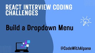 Build a Custom Dropdown Menu in React | Beginner Tutorial | Interview 2025 | Machine Coding