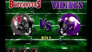 NFL Blitz season week 9 Buccaneers vs Vikings