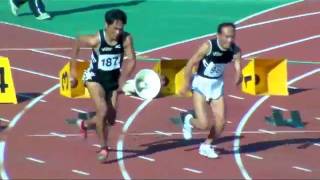 20101103尼崎選手権　キングヨネ＆タイガー　Ｍ１００ｍ　１位＆２位