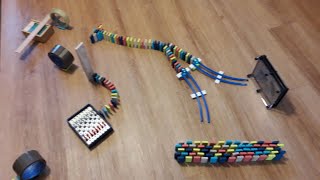 Break the Domino Wall – short chain reaction