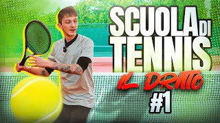 A SCUOLA DI TENNIS con DREAD - Imparo il DRITTO (Sinner arrivo...) #1