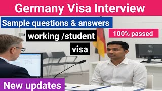 🇩🇪 Germany Visa Interview –Most Asked Questions & Answers ||